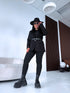 THERMO leggings "PERFECT BODY LM819" - BLACK PRE-ORDER